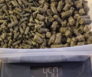 Futter auf einer Waage